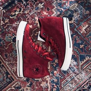 women's converse chuck taylor lux mid hidden platform wedge